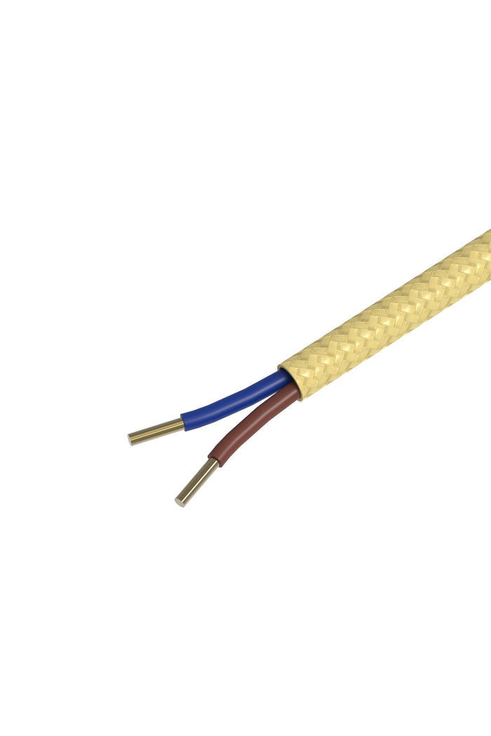Calex Creations Fabric cable - Gold - 3meter