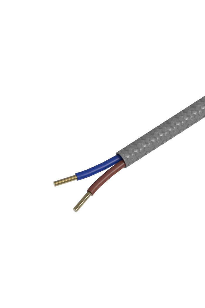 Calex Creations Fabric cable - Grey - 3meter