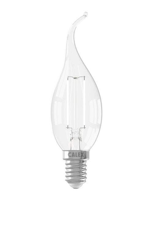 Calex Filament LED Lamp - E14 - BXS35 - Clear - 2W