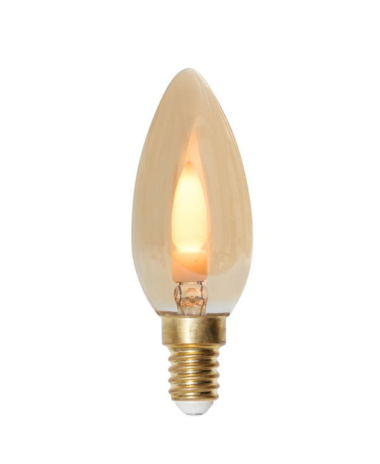 Calex Flame Lamp - E14 - B35 - Gold - 1W