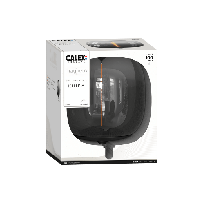 Calex Magneto Kinea LED Lamp - E27 - Black - 4W - Dimmable
