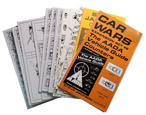 Car Wars Expansion Set 6 - The AADA Vehicle Guide Counters