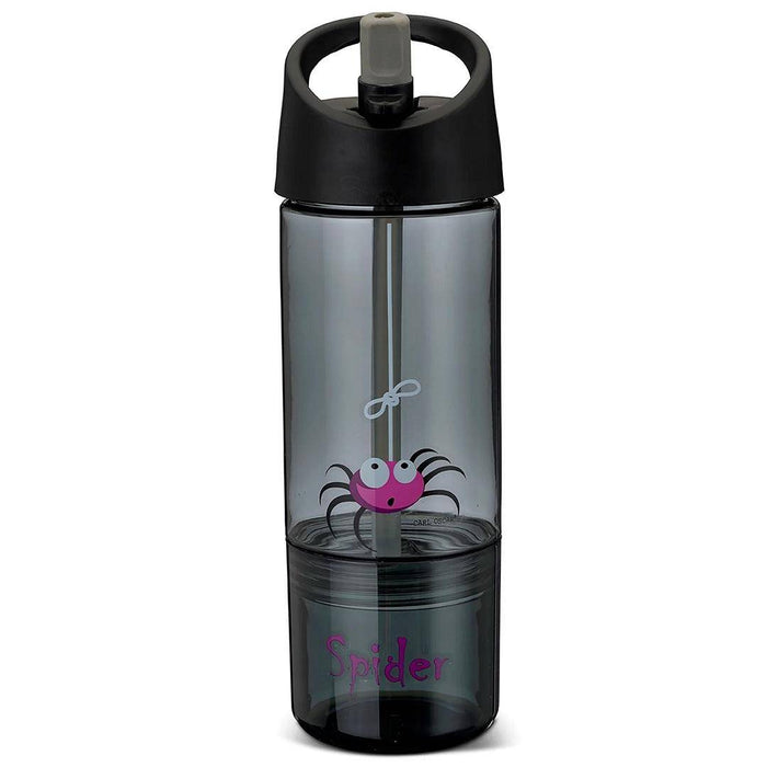 Carl Oscar 2-in-1 Trinkflasche Grau mit 300 ml und 150 ml Behälter