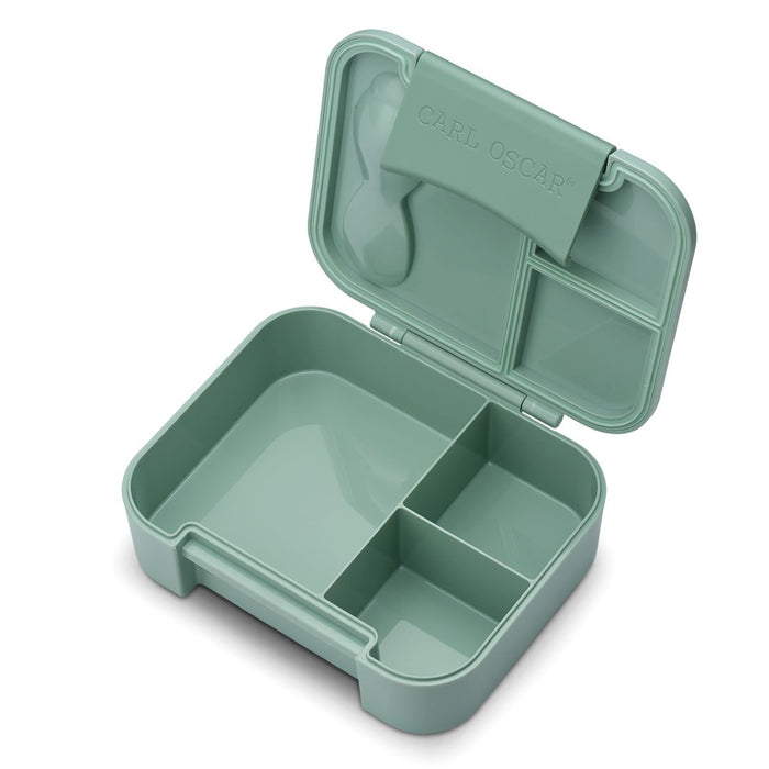 Carl Oscar BentoBOX Grün mit Gabel-Löffel-Multibesteck