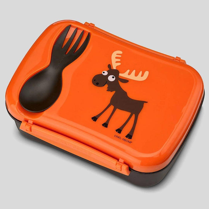 Carl Oscar N’ice Box Orange mit Kühlakku und Multibesteck