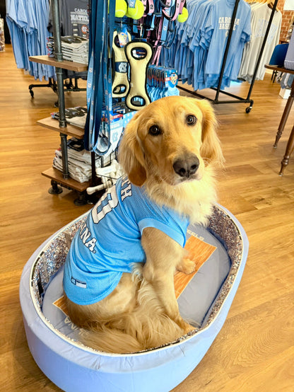 Carolina Basketball Dog Jersey - Detail View - Pets First