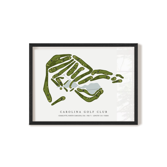 Carolina Golf Club | Golf Course Print | Black Frame