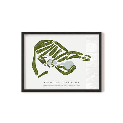 Carolina Golf Club | Golf Course Print | Black Frame