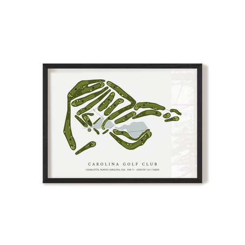 Carolina Golf Club | Golf Course Print | Black Frame