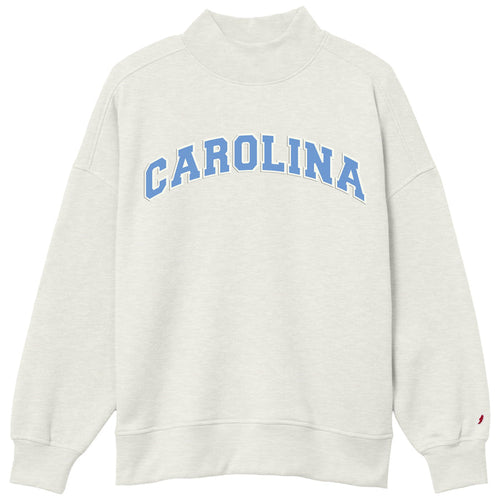 Carolina Tar Heels Embroidered Mock Neck Sweatshirt - Main View - League
