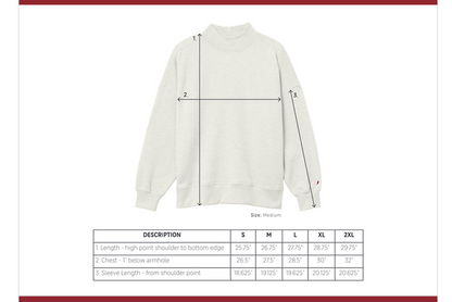 Carolina Tar Heels Embroidered Mock Neck Sweatshirt - Lifestyle View - League