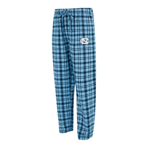 Carolina Tar Heels Unisex Plaid Pajama Pants Hawthorn - Main View - Concept Sports