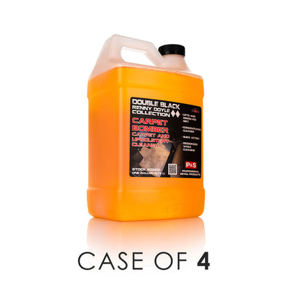 P&S Carpet Bomber 1 Gallon bottle front view with the text "Case of 4" on a white background.
