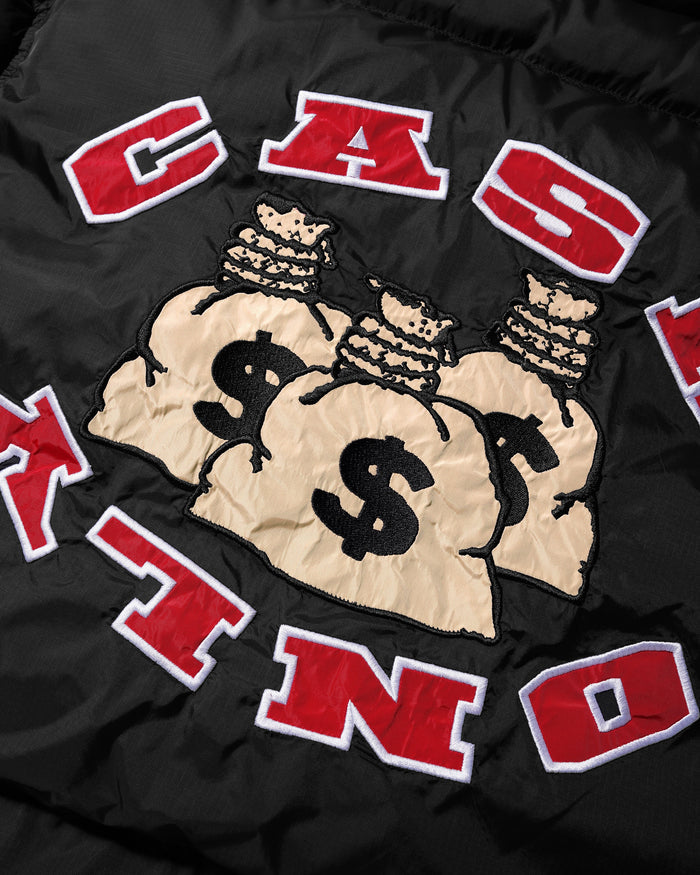 Cash Only - Money Bags Puffer Jacket (Black) *SALE