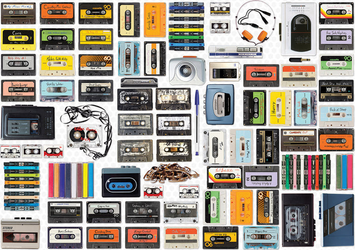 Cassette Player Shaped Tin 550-Piece Puzzle