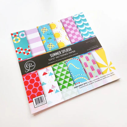 Catherine Pooler - 12x12 Patterned Paper - Summer Splash. Available at Embellish Away located in Bowmanville Ontario Canada.
