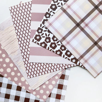 Catherine Pooler - 6x6 Patterned Paper - Browns Mix. Available at Embellish Away located in Bowmanville Ontario Canada.