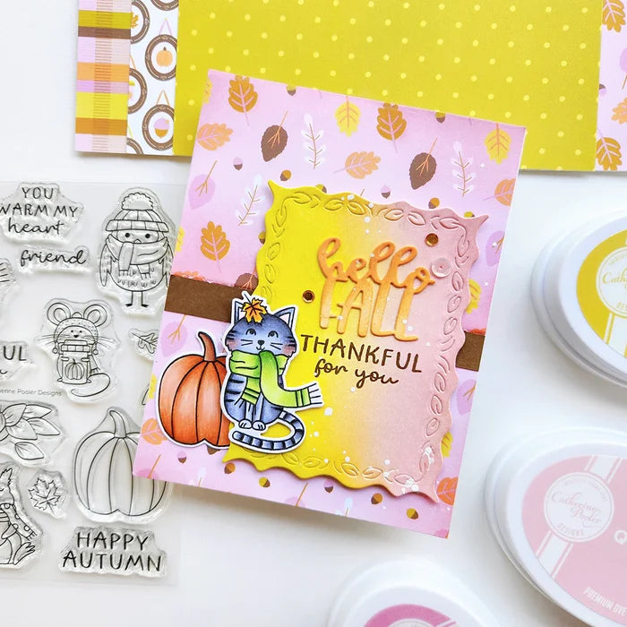 Catherine Pooler - 6x6 Patterned Paper - Hall of Fall. Available at Embellish Away located in Bowmanville Ontario Canada. Example by Catherine Pooler brand ambassador.