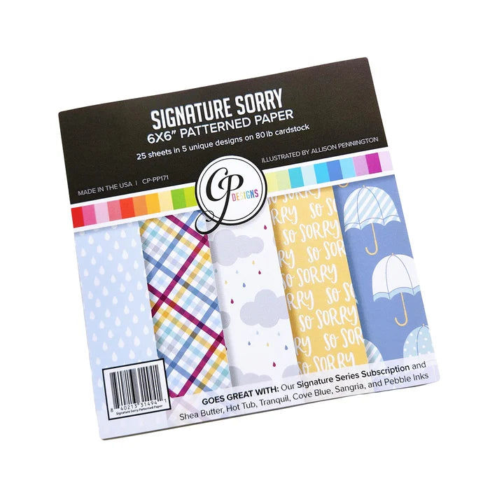 Catherine Pooler - 6x6 Patterned Paper - Signature Sorry. Available at Embellish Away located in Bowmanville Ontario Canada.