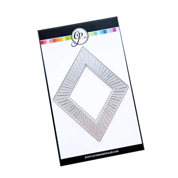 Catherine Pooler - Die - Sunburst Diamond. Available at Embellish Away located in Bowmanville Ontario Canada.