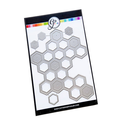 Catherine Pooler - Dies - Honeycomb. Available at Embellish Away located in Bowmanville Ontario Canada.