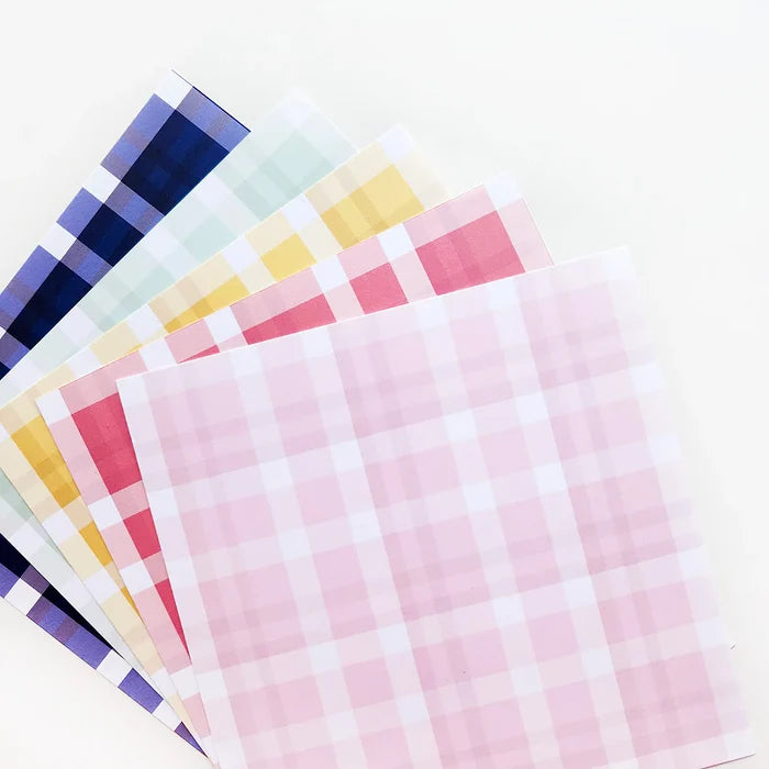 Catherine Pooler - Patterned Paper - Charismatic. Plaid print, a timeless touch. Available at Embellish Away located in Bowmanville Ontario Canada.