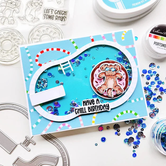 Catherine Pooler - Patterned Paper - Big Splash. Available at Embellish Away located in Bowmanville Ontario Canada. Example by Catherine Pooler designs brand ambassador.