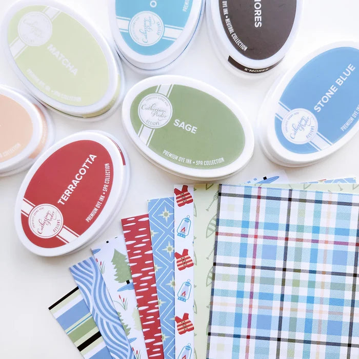 Catherine Pooler - Patterned Paper - Canoe with You. Plaid print, a timeless touch. Available at Embellish Away located in Bowmanville Ontario Canada.