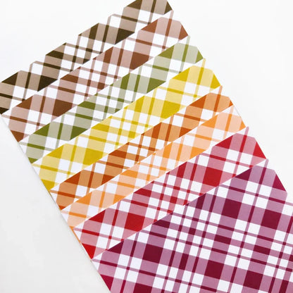 Catherine Pooler - Patterned Paper - Fall Plaid. We put together the Fall Plaid Patterned Paper pack for those occasions! This fall color combo was specially chosen to give that traditional feel of the changing leaves in the season! Available at Embellish Away located in Bowmanville Ontario Canada.