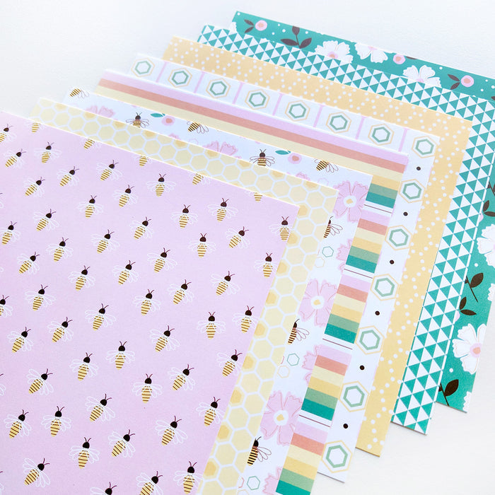 Catherine Pooler - Patterned Paper - Hey There Honey. Available at Embellish Away located in Bowmanville Ontario Canada.