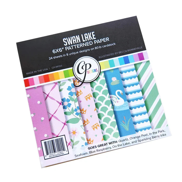 Catherine Pooler - Patterned Paper - Swan Lake. Plaid print, a timeless touch. Available at Embellish Away located in Bowmanville Ontario Canada.