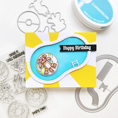 Catherine Pooler - Shaker Dies - Take a Dip. Available at Embellish Away located in Bowmanville Ontario Canada. Example by Catherine Pooler Designs brand ambassador.