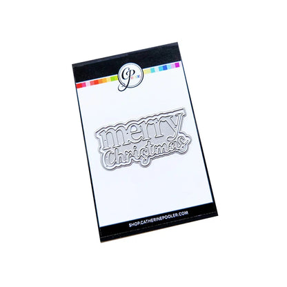 Catherine Pooler - Word Die - Merry Stack. Available at Embellish Away located in Bowmanville Ontario Canada.