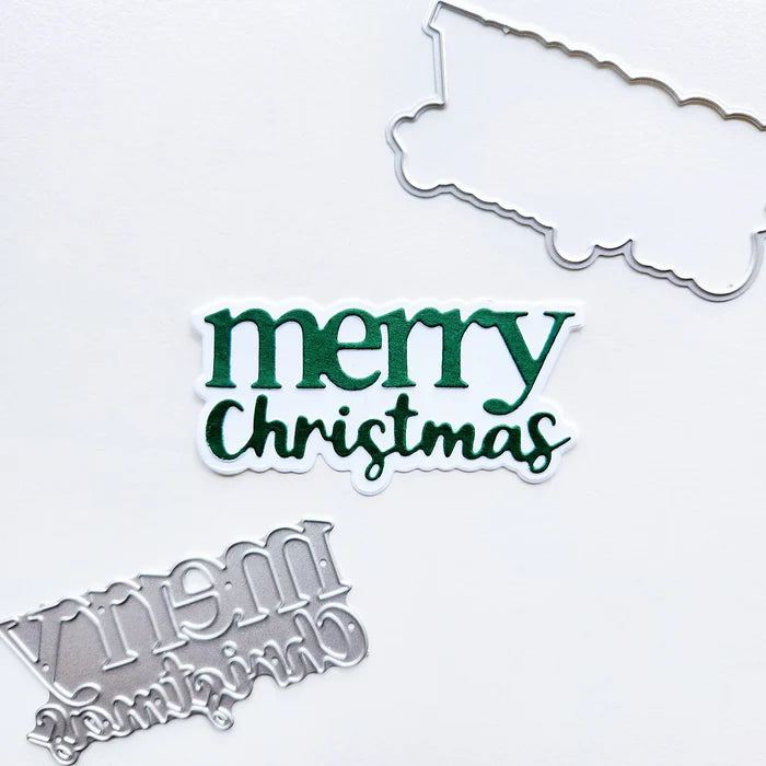 Catherine Pooler - Word Die - Merry Stack. Available at Embellish Away located in Bowmanville Ontario Canada.