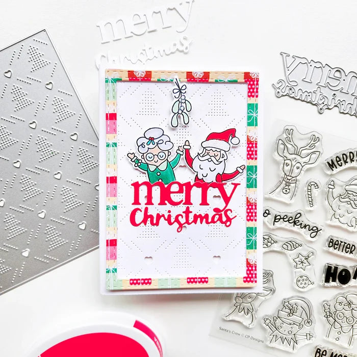 Catherine Pooler - Word Die - Merry Stack. Available at Embellish Away located in Bowmanville Ontario Canada. Example by Erika at Catherine Pooler Designs.