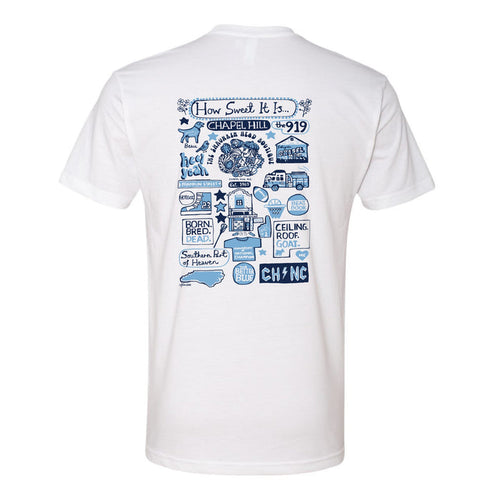 Chapel Hill North Carolina Julia Gash Adult T-Shirt - Main View - Julia Gash