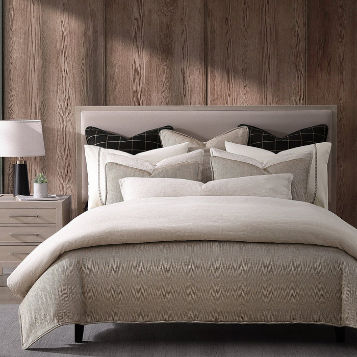 Chenille Herringbone Bedding Set - Sand