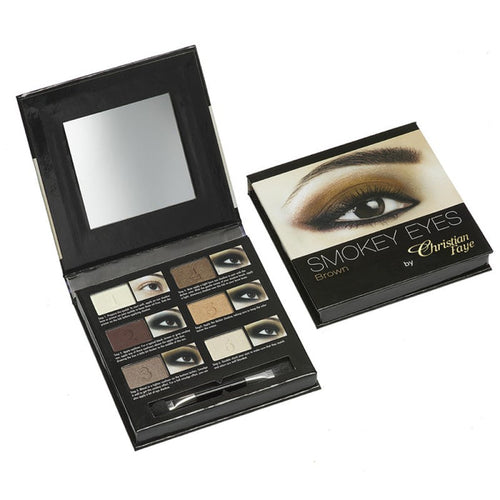 Christian Faye Smokey Eye 6 Colour Palette in Brown