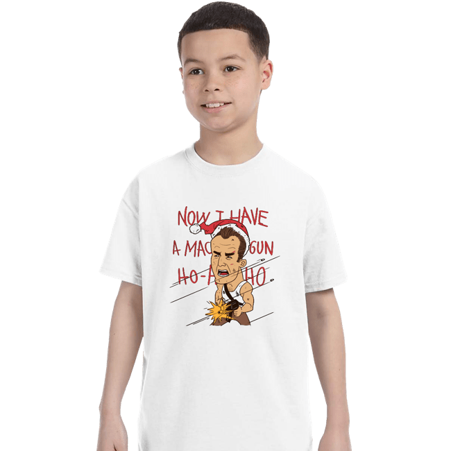 Shirts T-Shirts, Youth / XS / White Christmas Hard