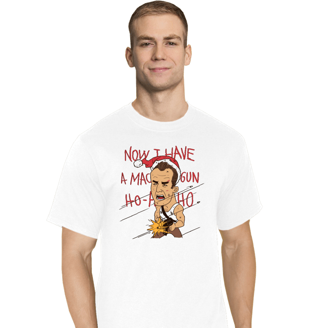 Shirts T-Shirts, Tall / Large / White Christmas Hard