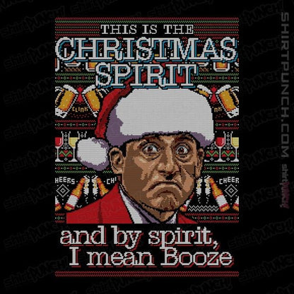 Shirts Magnets / 3"x3" / Black Christmas Spirit