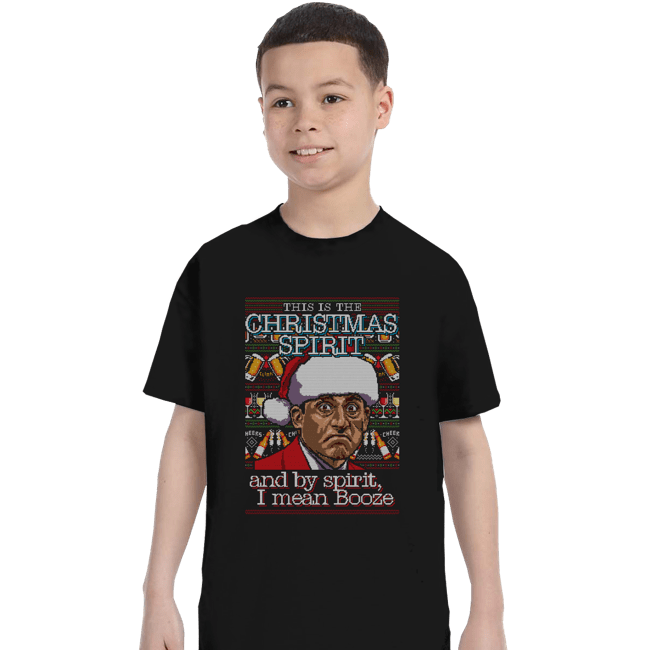 Shirts T-Shirts, Youth / XS / Black Christmas Spirit
