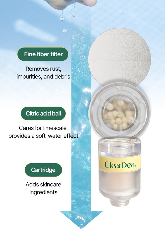 ClearDea Glow On And On Shower Cartridge Case (1pc) علبة خرطوشة الدش كلير ديا جلو أون آند أون - Princess Cosmetics Qatar