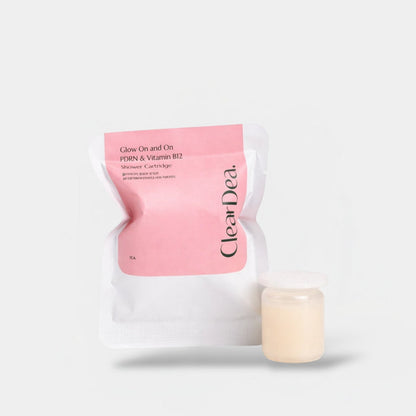 ClearDea Glow On and On Shower Cartridge(PDRN & Vitamin B12) خرطوشة الاستحمام توهج كليرديا مستمر (PDRN وفيتامين B12) - Princess Cosmetics Qatar