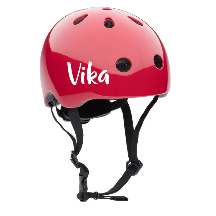 CoConuts Fahrradhelm Ruby Red S 48 bis 52 cm personalisierbar