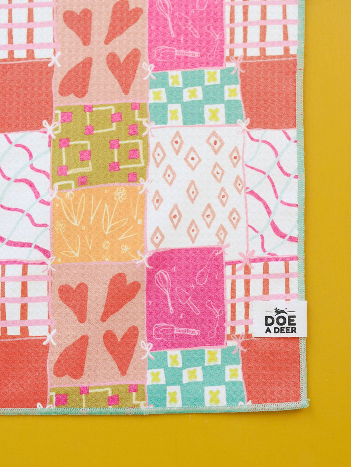 Comfort Quilt Waffle Towel Tea Towel