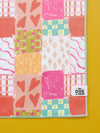 Comfort Quilt Waffle Towel Tea Towel
