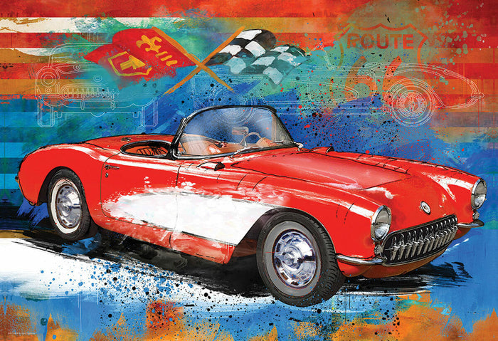 Corvette Cruising Tin 550-Piece Puzzle
(1965 Corvette)