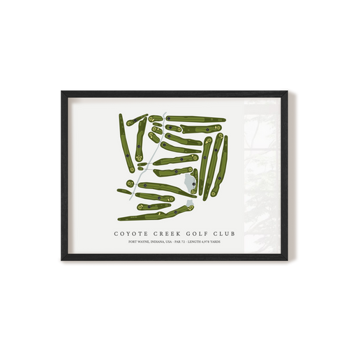 Coyote Creek Golf Club | Golf Course Print | Black Frame