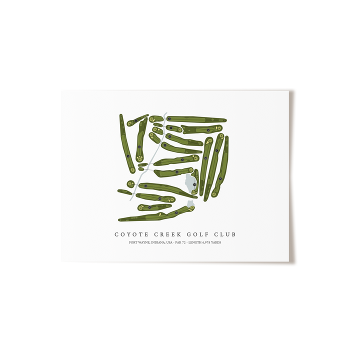 Coyote Creek Golf Club | Golf Course Print | Unframed
